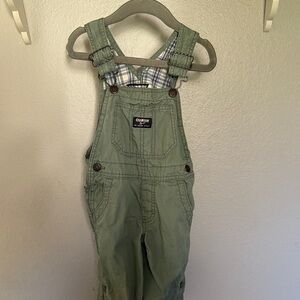 OshKosh B'gosh Olive Green Overalls